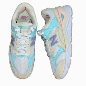 New Balance X90 athletic shoes sneakers cotton candy colors US 8 womens